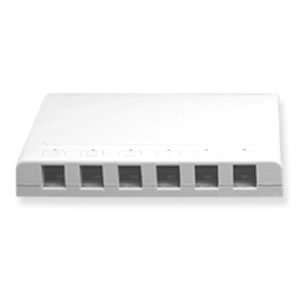  IC107SB6WH   6Pt Surface Box   White: Electronics