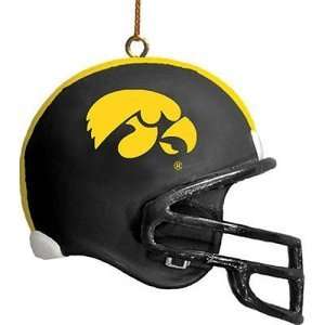  Iowa Hawkeyes NCAA Helmet (3 Pack) Tree Ornament: Sports 