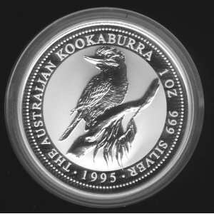  1995 Australia Kookaburra 1oz .999 Silver Coin Perth Mint 