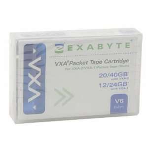  Exabyte 111.00100   VXA, 8mm Data Cartridge, 62m, 12/24GB 