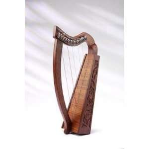  EMS Pixie Celtic Harp 19 Nylon String, Rosewood Musical 