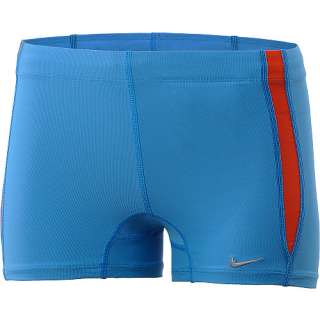 Nike Womens Team Race Boy Shorts Running Tennis Fitness Workout Blue 
