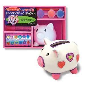    Decorate Your Own Piggy Bank   Melissa & Doug: Toys & Games