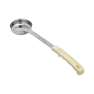 Carlisle 604371 Stainless Steel 3 Oz. Measure Miser Perforated Spoon 