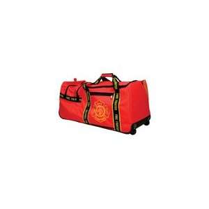  Large Red Firefighter Wheeled Gear Bag