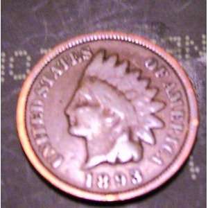  1893 Indian Head Penny (Coin) 
