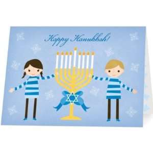 Hanukkah Greeting Cards   Happy Menorah By Rosy Designs