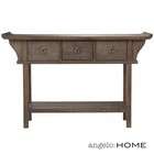   old world oak finish angelo home harleston console table in old world