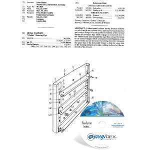  NEW Patent CD for METAL CABINETS 