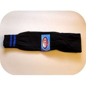  SOCCER SOCK (Black and Blue) NEW MENS SIZE LARGE 10 / 13 