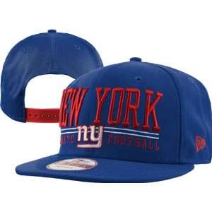  New York Giants Blue/Red New Era 9FIFTY Lateral Snapback Hat 