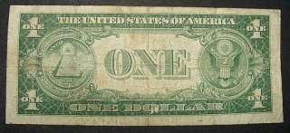 1935 B US SILVER CERTIFICATE 1 DOLLAR NOTE/PAPER MONEY  
