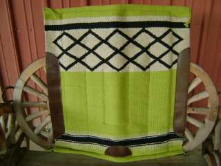   HAND LOOMED 50/50 WOOL COWBOY SADDLE CUTTER PAD BLANKET HORSE  