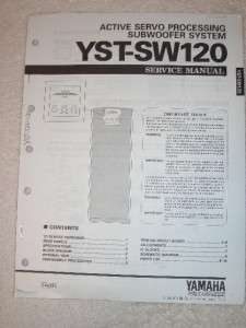 Yamaha Service Manual~YST SW120 Subwoofer System~Orig.  