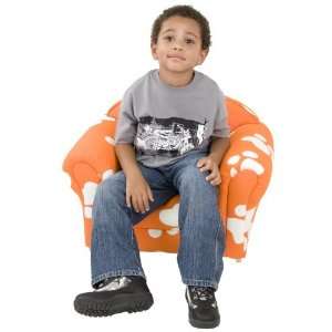    Orange Dog Print Kids Arm Chair [KG BK06 S027 GG]