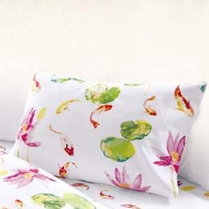   Koi Percale Pillowcase Pairs ( Standard/Queen, White ): Home & Kitchen