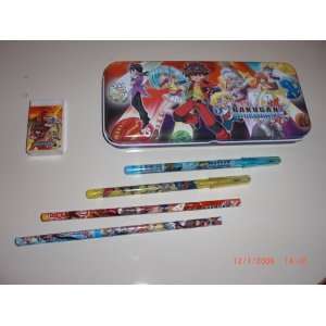  Bakugan Battle Brawlers Gift Set (RED pencil case+pencils 