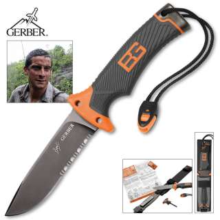 Superior New Gerber Bear Grylls Ultimate Survival Knife Fixed Blade 