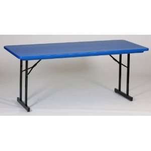 Correll R3072TL 27 T Leg Plastic Folding Table   Blue:  