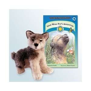   Wolf Pups Adventure (w/ 9 Wolf) Story Book & Stuffed Animal Toys