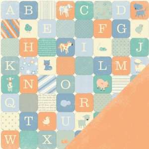  Pitter Patter Oliver Double Sided Paper 12X12 Alphabet 