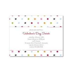  Valentines Day Party Invitations   Dotted Soiree By 