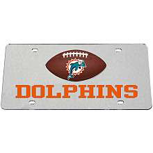 Siskiyou Miami Dolphins Mirrored License Plate   NFLShop