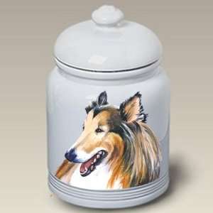 Collie Dog Cookie Jar by Barbara Van Vliet