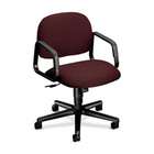 HON COMPANY Mgr. Mid Back Swivel Chair, 26x26 1/4x35 1/2, Black