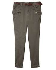Khaki (Green) Teens Khaki Seamed and Zip Detail Trousers  239863634 