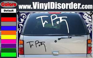 Tom Petty Signatur Band Vinyl Car o Wall Decal Sticker  