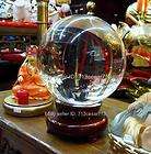 feng shui crystal clear glass fortune ball sphere