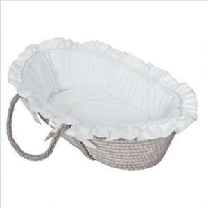   Moses Basket Personalized Moses Basket in White Pique Size: Doll: Baby
