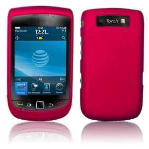  Rose Pink Hard 2 Pc Rubberized Plastic Case + LCD Screen 