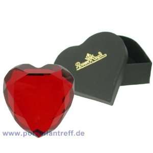  Crystal Red Heart Paperweight in Gift Box by Rosenthal 