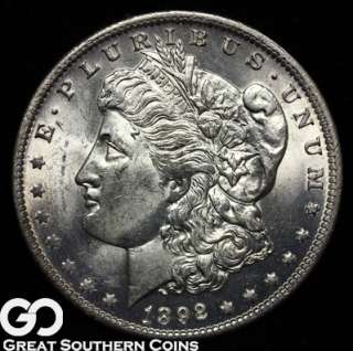 1892 O Morgan Silver Dollar NEAR GEM BU++/GEM BU ** GORGEOUS KEY DATE 