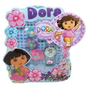   the Explorer Kid Quartz Watch & Hair Pony Tails Bonus Dora Storage Bag