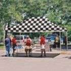 Shelter Logic 10x15 Truss Pro Pop up Canopy Checkered Flag Cover