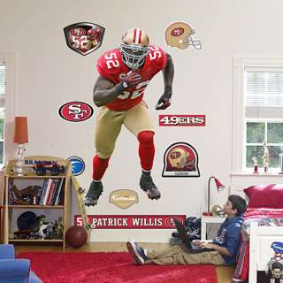 Fathead San Francisco 49ers Patrick Willis Wall Graphics   NFLShop