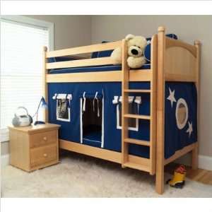  Maxtrix Twin Medium Bunk Bed with Straight Ladder: Home 