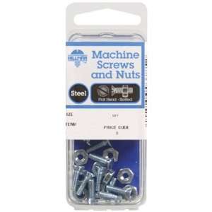   Zinc Plated Steel Machine Screws With Nuts (7764): Home Improvement