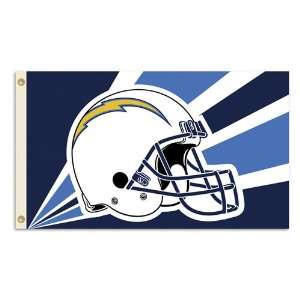   Diego Chargers NFL Helmet Design 3x5 Banner Flag: Everything Else