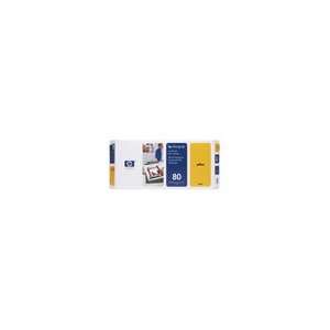  HP 80 Yellow (700 ml) Printhead/Printhead Cleaner   SN 