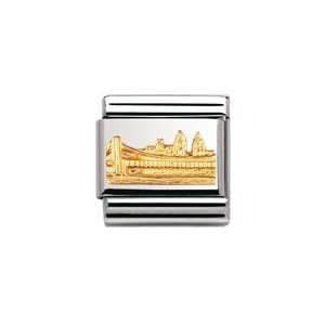 Compsable Classic RELIEF MONUMETS in stainless steel and 18k gold (New 