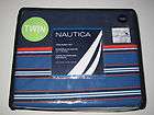 NEW Nautica River Bend 100% Cotton Twin Bed Size Blue S