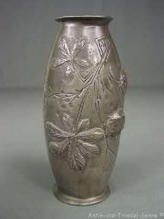 antike Vase Zinn Jugendstil Frankreich 06123  