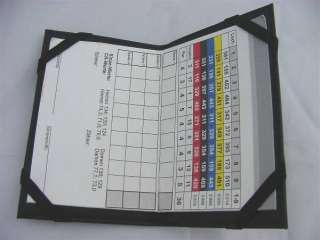 Golf Scorekarte Mappe LEDER Etui Score Card NEU ! Original 65United 