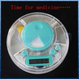 LCD Multi Alarm Pill Container Box Case Reminder Timer  