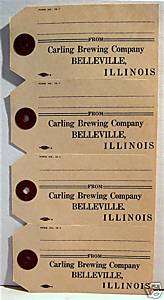 Stag Brewery Belleville Carling Old Beer Ship Tags  