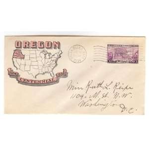   First Day Cover; Oregon, Centennial, 100th Anniversary Everything